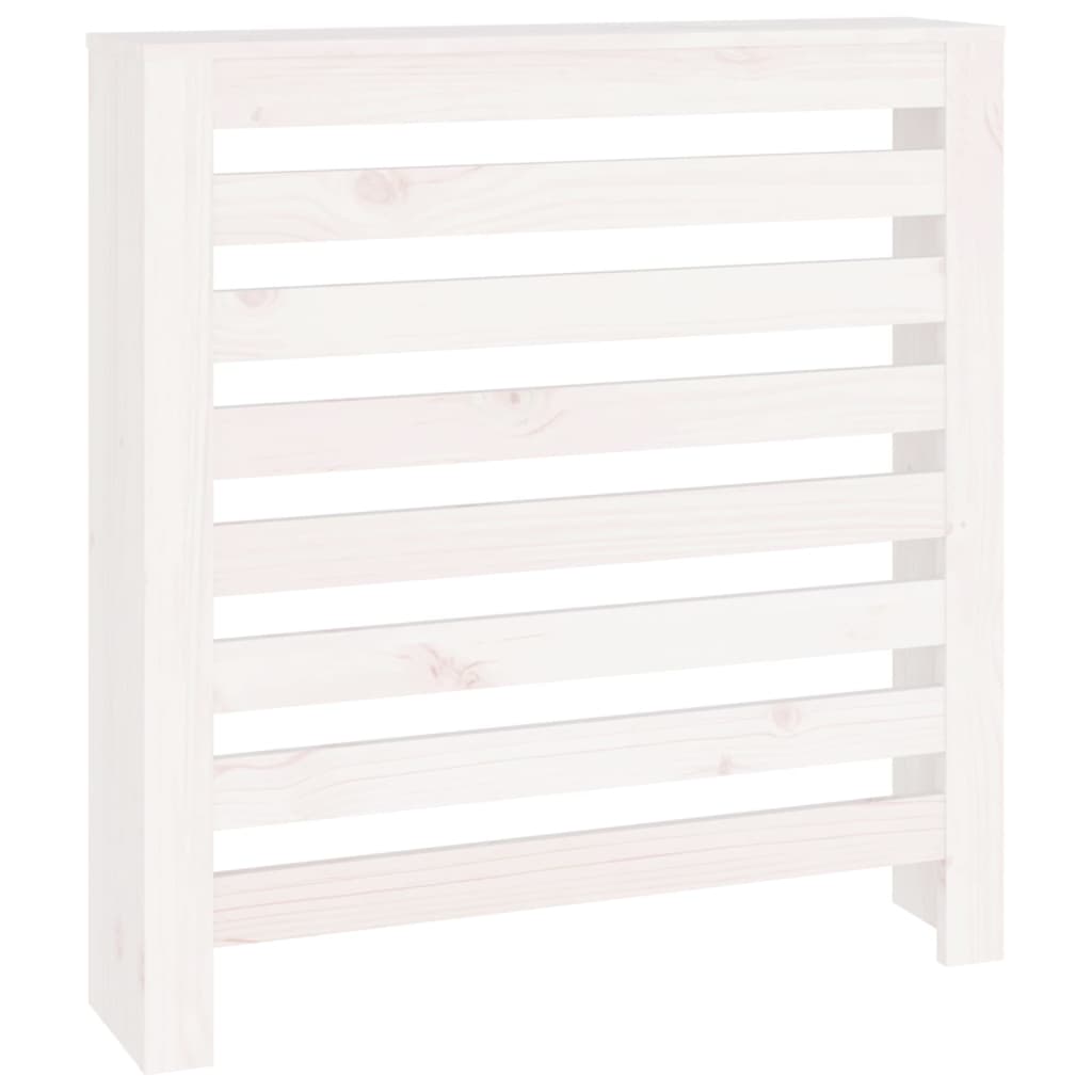 Vidaxl radiatorombouw 79,5x19x84 cm massief grenenhout wit