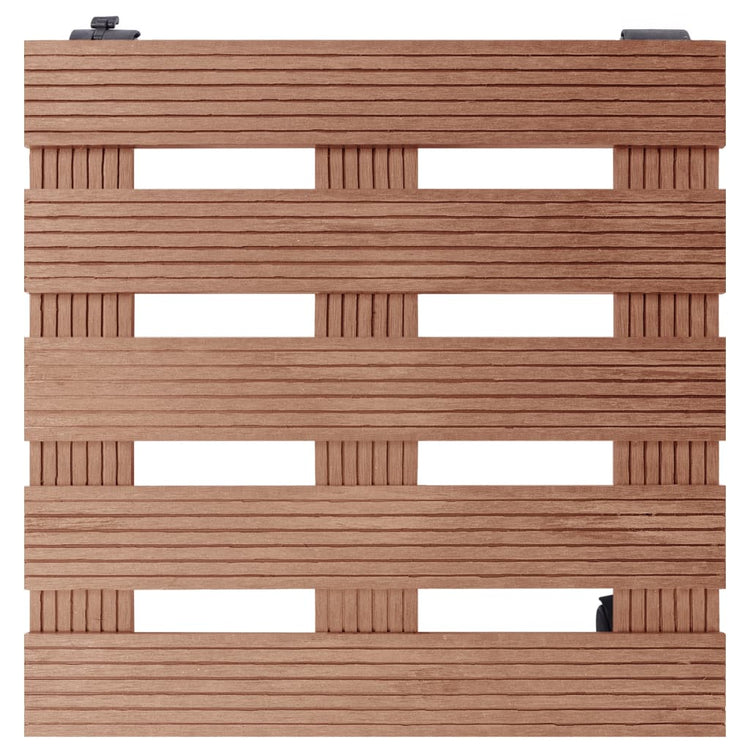 Vidaxl plantentrolleys 4 st 30x30x7,5 cm hkc bruin