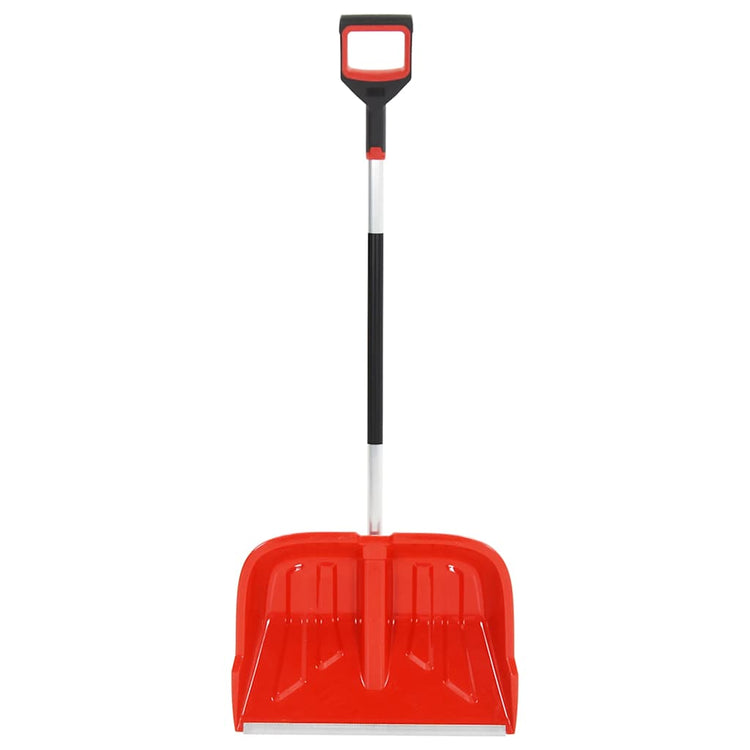 Vidaxl sneeuwschep 136 cm aluminium rood