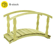 VidaXL B-stock Tuinbrug 170x74x105 cm geïmpregneerd massief grenenhout - afbeelding 1