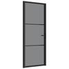 Vidaxl binnendeur 83x201,5 cm esg-glas en aluminium zwart