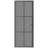 Vidaxl binnendeur 83x201,5 cm esg-glas en aluminium zwart
