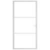 VidaXL Binnendeur 102,5x201,5 cm ESG-glas en aluminium wit