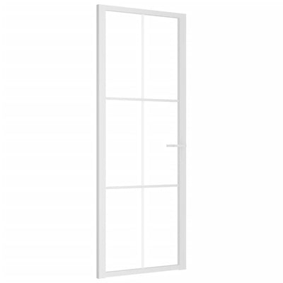 Vidaxl binnendeur 76x201,5 cm esg-glas en aluminium wit
