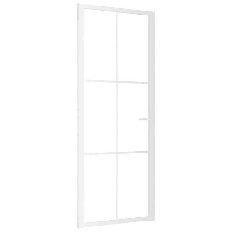 Vidaxl binnendeur 83x201,5 cm esg-glas en aluminium wit