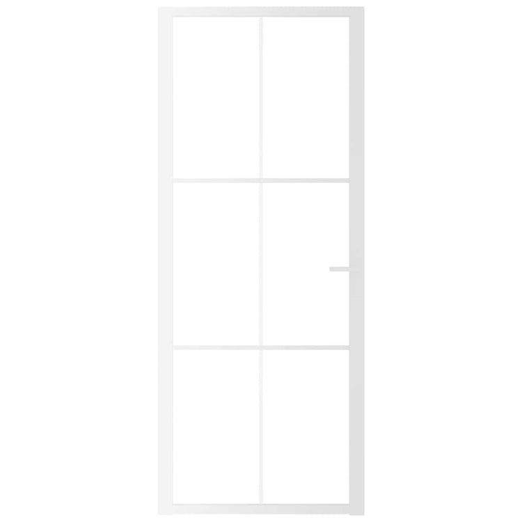 Vidaxl binnendeur 83x201,5 cm esg-glas en aluminium wit