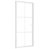 Vidaxl binnendeur 93x201,5 cm esg-glas en aluminium wit