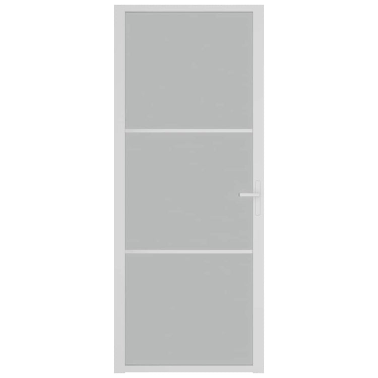 Vidaxl binnendeur 83x201,5 cm matglas en aluminium wit