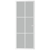 Vidaxl binnendeur 83x201,5 cm matglas en aluminium wit