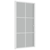 VidaXL Binnendeur 102,5x201,5 cm matglas en aluminium wit