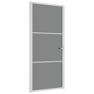 Vidaxl binnendeur 93x201,5 cm esg-glas en aluminium wit