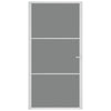 VidaXL Binnendeur 102,5x201,5 cm ESG-glas en aluminium wit