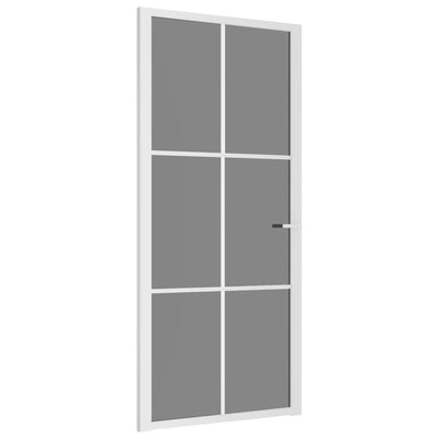 Vidaxl binnendeur 93x201,5 cm esg-glas en aluminium wit
