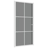 VidaXL Binnendeur 102,5x201,5 cm ESG-glas en aluminium wit