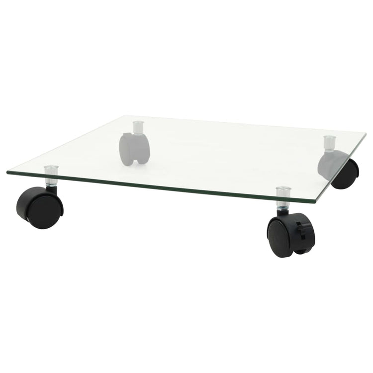 Vidaxl plantenrollers 4 st vierkant 35x35 cm gehard glas