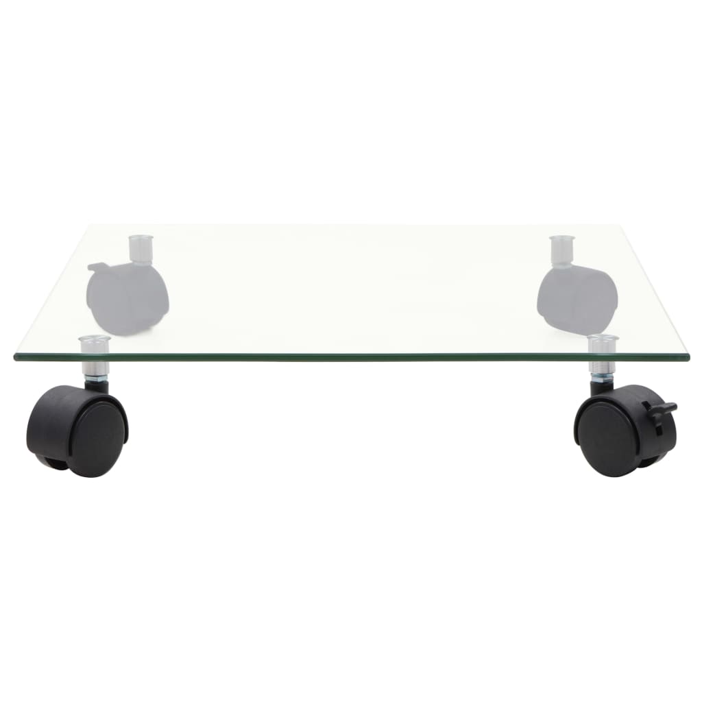 Vidaxl plantenrollers 4 st vierkant 35x35 cm gehard glas