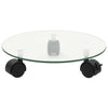 Vidaxl plantenrollers 4 st rond 28 cm gehard glas