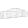 Vidaxl schanskorven 2 st gewelfd 200x30x40 60 cm gegalvaniseerd ijzer