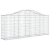 VidaXL Schanskorven 14 st gewelfd 200x30x80 100 cm ijzer