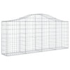 VidaXL Schanskorven 15 st gewelfd 200x30x80 100 cm ijzer