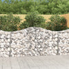 VidaXL Schanskorven 4 st gewelfd 200x30x100 120 cm ijzer