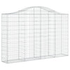 VidaXL Schanskorven 5 st gewelfd 200x30x120 140 cm ijzer