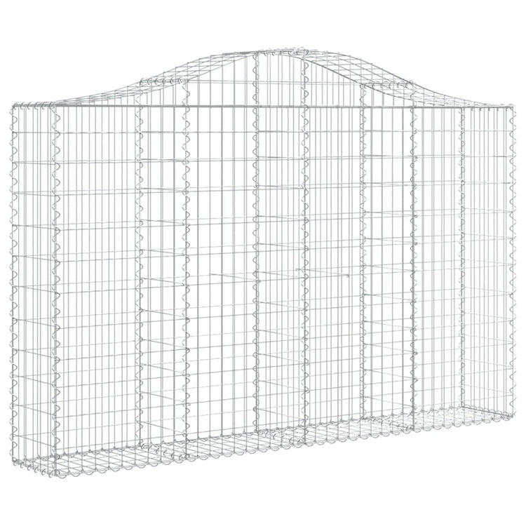 VidaXL Schanskorven 5 st gewelfd 200x30x120 140 cm ijzer