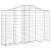 VidaXL Schanskorven 6 st gewelfd 200x30x120 140 cm ijzer