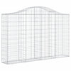 VidaXL Schanskorven 12 st gewelfd 200x30x120 140 cm ijzer