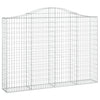 VidaXL Schanskorven 9 st gewelfd 200x30x140 160 cm ijzer