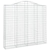 VidaXL Schanskorven 2 st gewelfd 200x30x180 200 cm ijzer