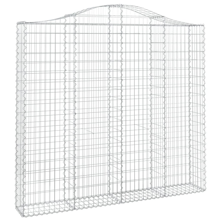 VidaXL Schanskorven 4 st gewelfd 200x30x180 200 cm ijzer