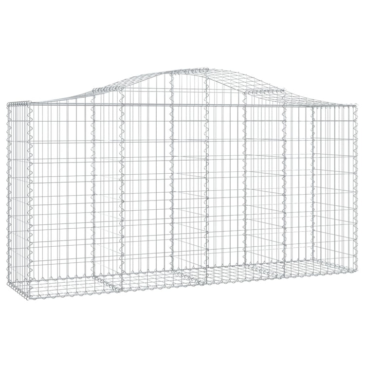 VidaXL Schanskorven 3 st gewelfd 200x50x100 120 cm ijzer