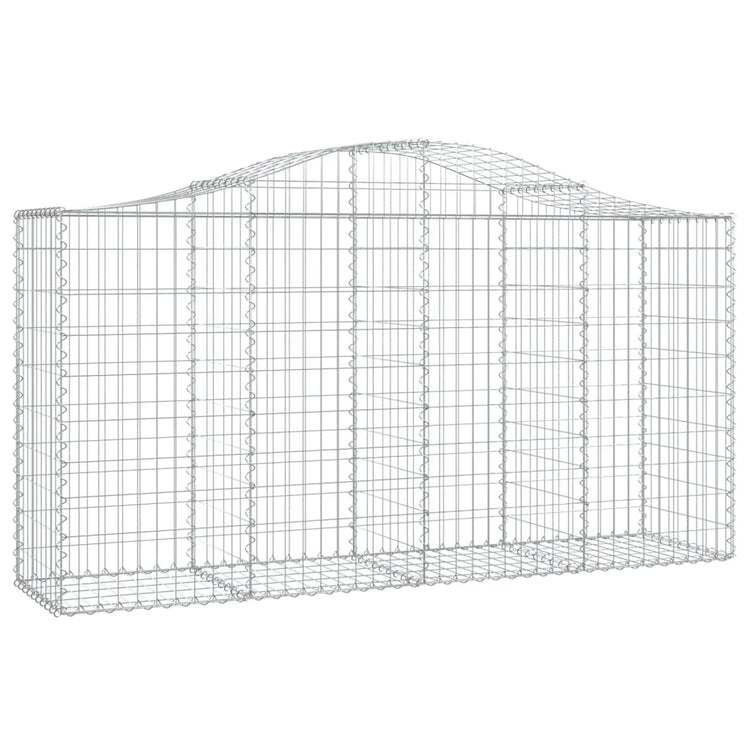 VidaXL Schanskorven 4 st gewelfd 200x50x100 120 cm ijzer