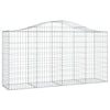 VidaXL Schanskorven 7 st gewelfd 200x50x100 120 cm ijzer