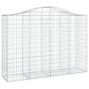 VidaXL Schanskorven 4 st gewelfd 200x50x140 160 cm ijzer