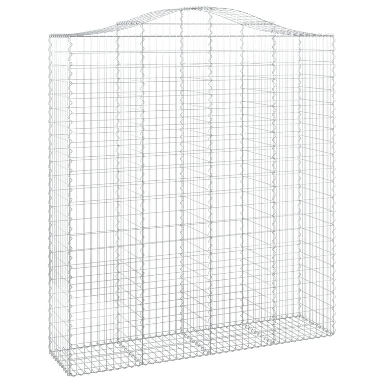 VidaXL Schanskorven 4 st gewelfd 200x50x220 240 cm ijzer