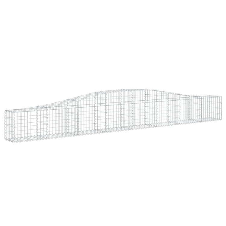 VidaXL Schanskorven 2 st gewelfd 400x30x40 60 cm ijzer