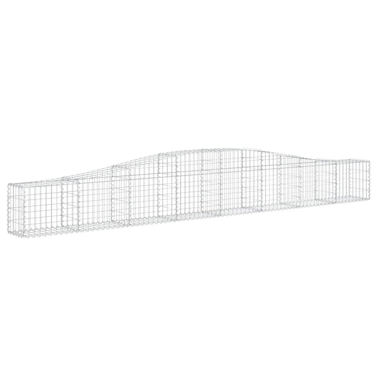 VidaXL Schanskorven 3 st gewelfd 400x30x40 60 cm ijzer