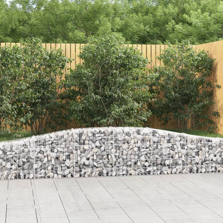 VidaXL Schanskorven 6 st gewelfd 400x30x40 60 cm ijzer