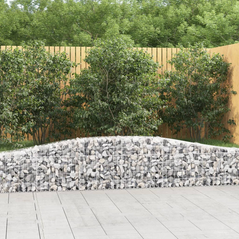 VidaXL Schanskorven 6 st gewelfd 400x30x40 60 cm ijzer