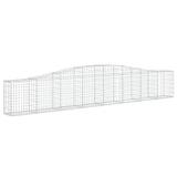 VidaXL Schanskorven 6 st gewelfd 400x30x60 80 cm ijzer - afbeelding 3