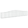 VidaXL Schanskorven 8 st gewelfd 400x30x60 80 cm ijzer