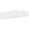VidaXL Schanskorven 10 st gewelfd 400x30x60 80 cm ijzer