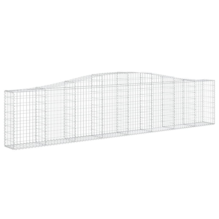 VidaXL Schanskorven 3 st gewelfd 400x30x80 100 cm ijzer