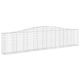 VidaXL Schanskorven 7 st gewelfd 400x30x80 100 cm ijzer - afbeelding 3