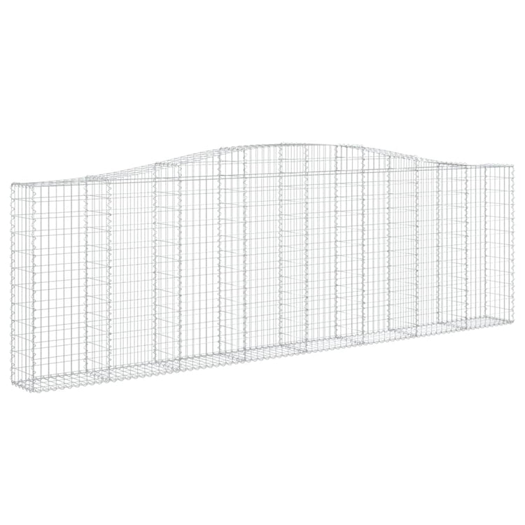 VidaXL Schanskorven 5 st gewelfd 400x30x120 140 cm ijzer