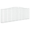 VidaXL Schanskorven 5 st gewelfd 400x30x140 160 cm ijzer