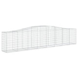 VidaXL Schanskorven 6 st gewelfd 400x50x80 100 cm gegalvaniseerd ijzer - afbeelding 3