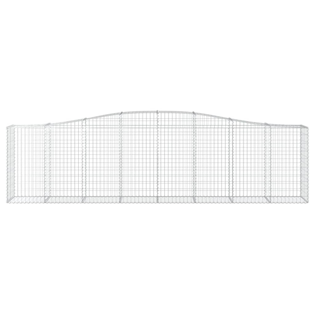 VidaXL Schanskorven 2 st gewelfd 400x50x100 120 cm ijzer